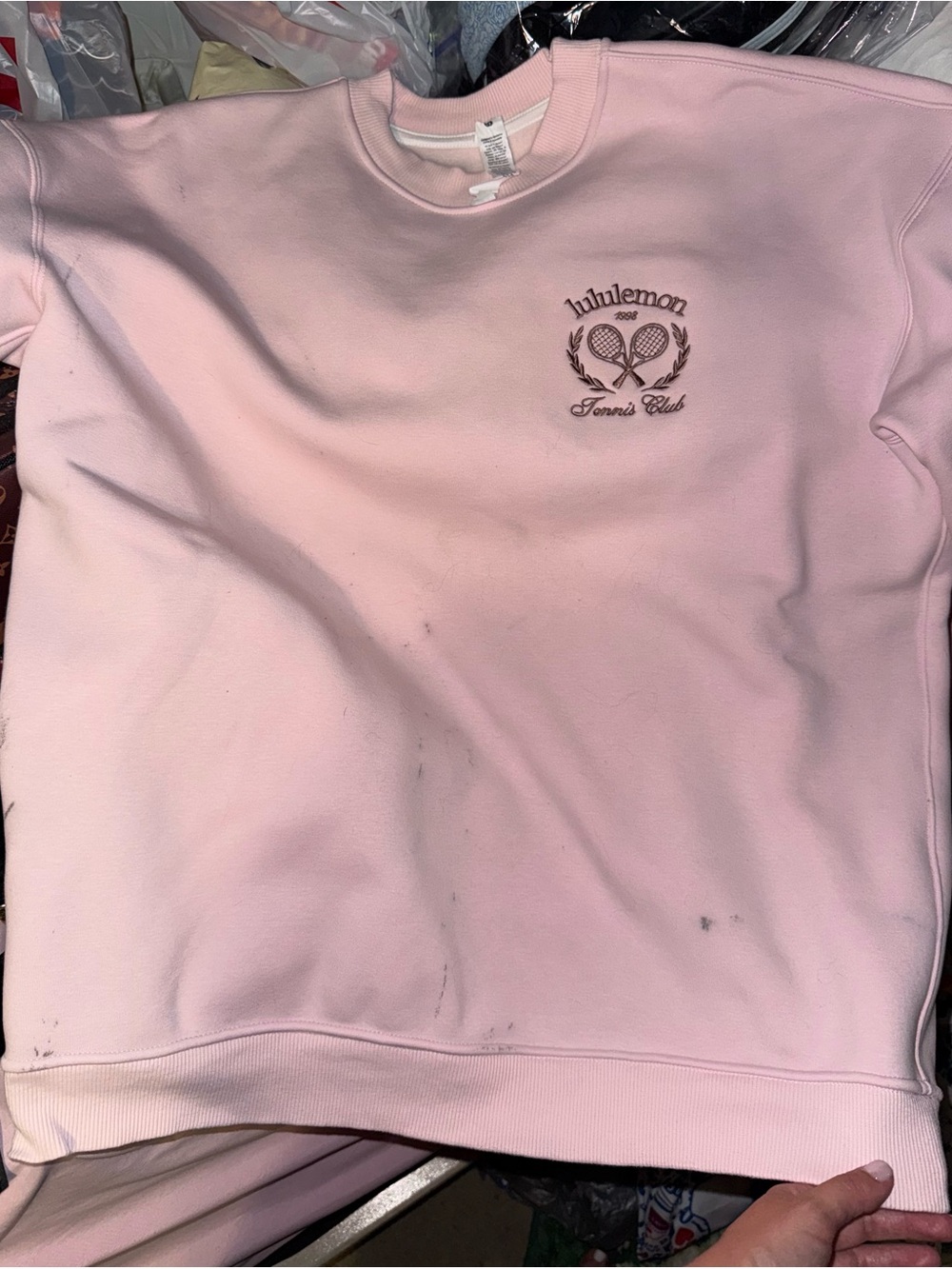 lululemon athletica Light Pink Tennis Club Crew Sweatshirt